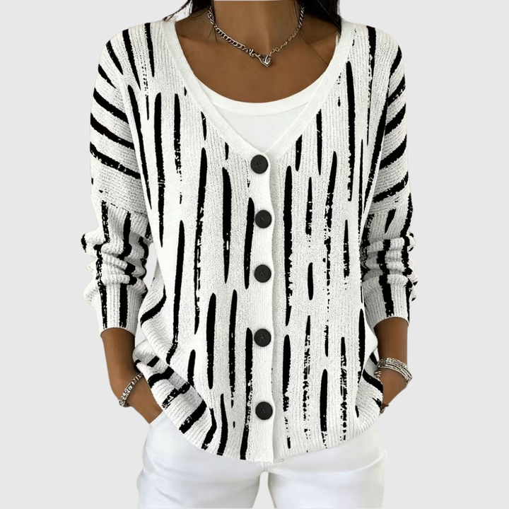 Éléonore | Veste en Maille à Boutons