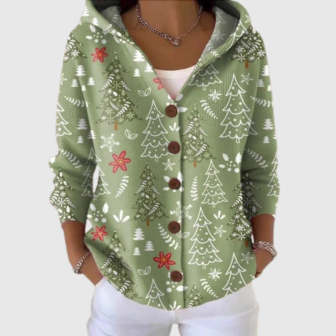 Claire | Veste en Maille à Capuche