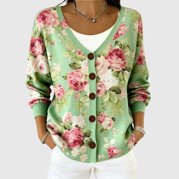 Odile | Veste en Maille à Boutons