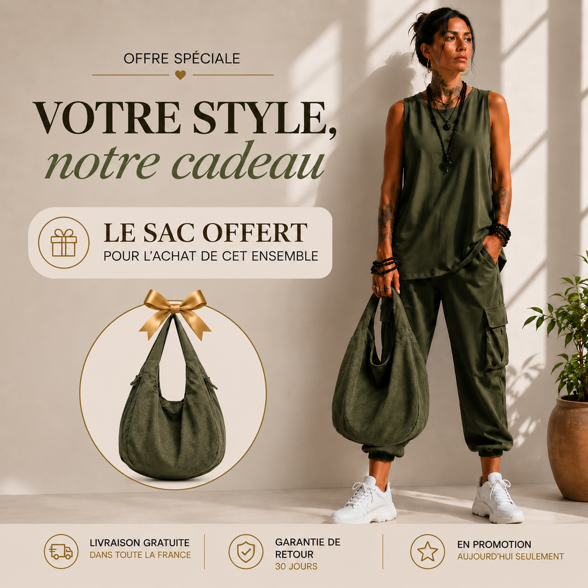 Noëlle | Ensemble Casual Confort Urbain