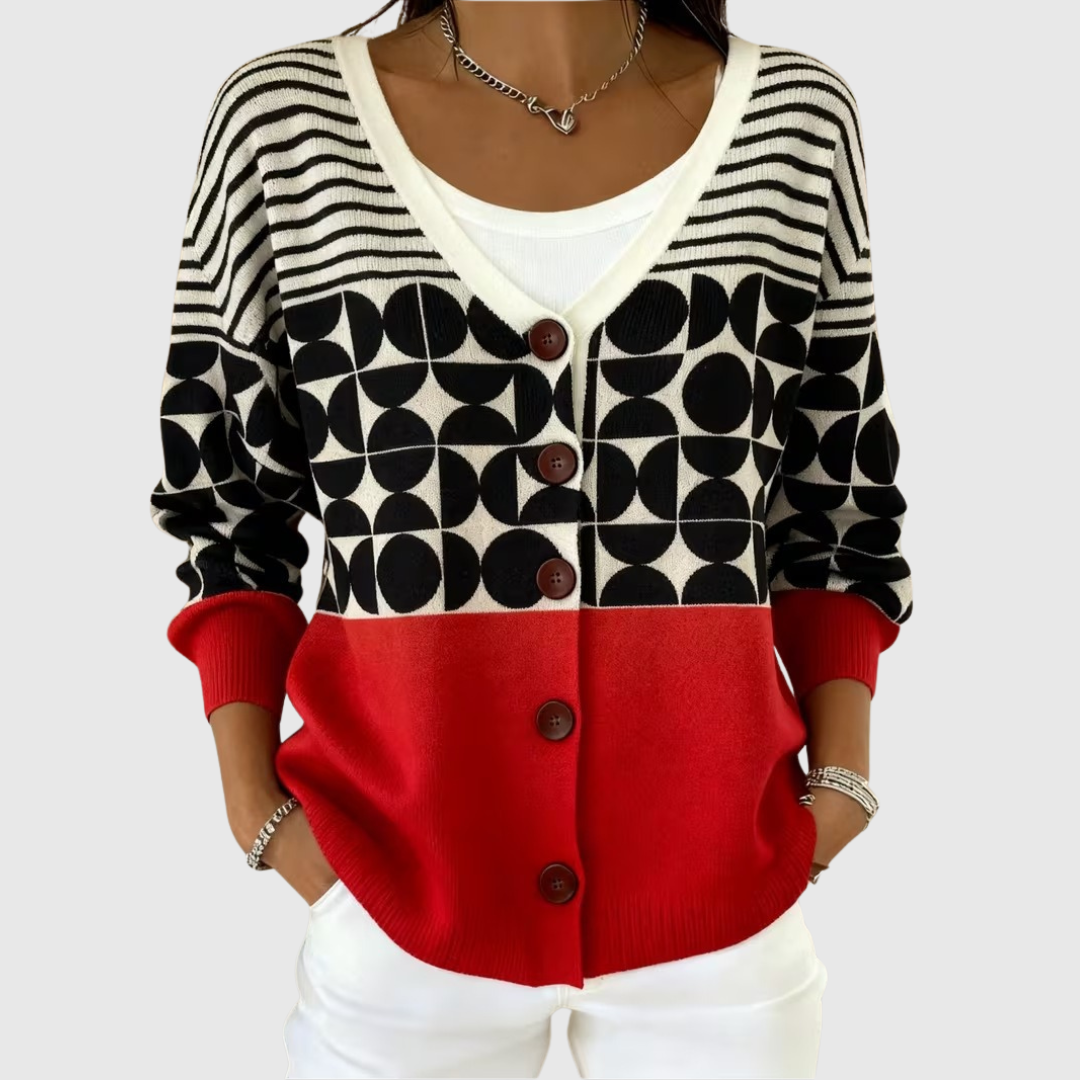 Mathilde | Veste en Maille à Boutons