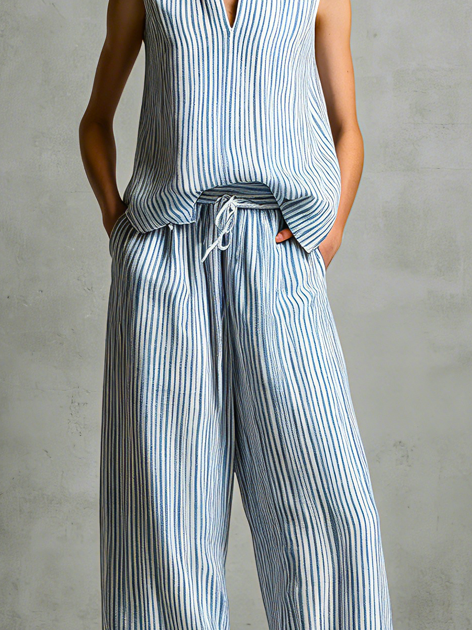 Agnès | Ensemble Palazzo à Rayures