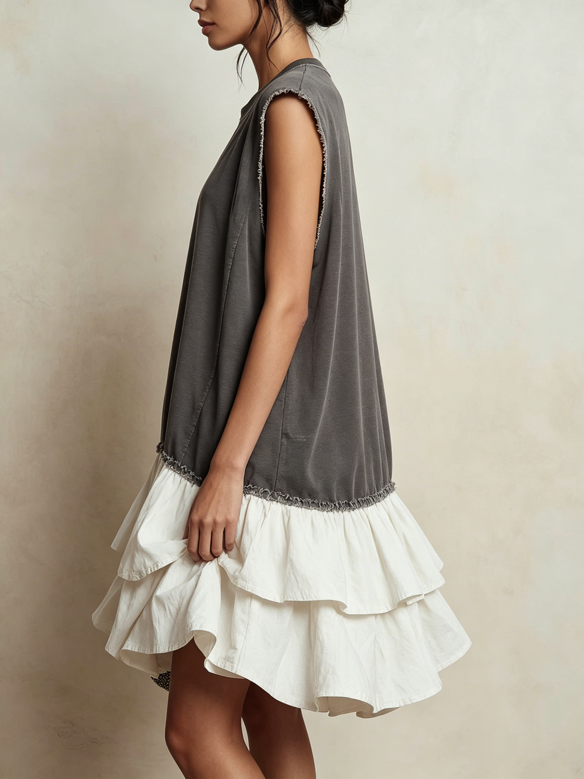 Éliane | Robe décontractée color block, coupe ample, esprit vacances