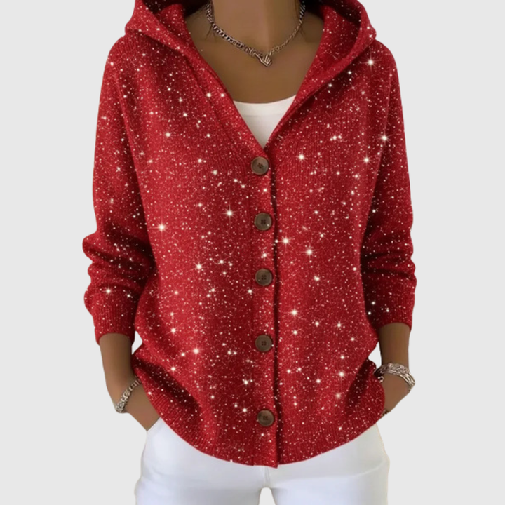 Emmanuelle | Veste en Maille à Capuche