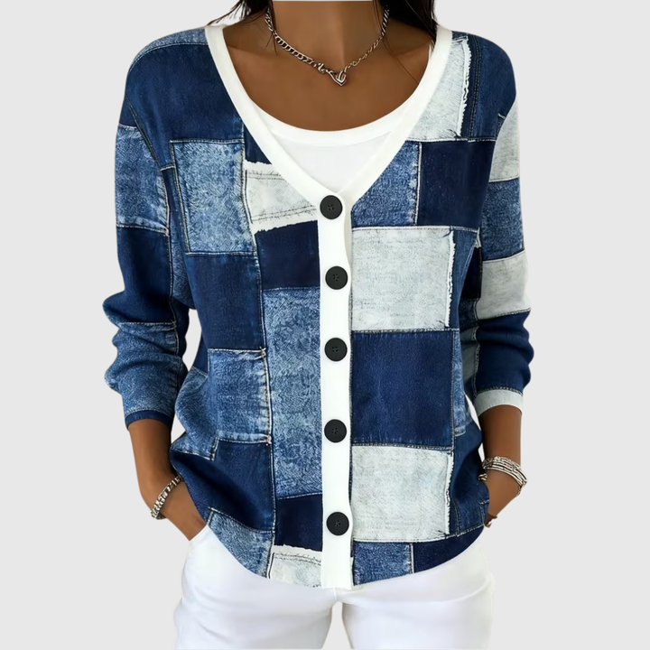 Bénédicte | Veste en Maille à Boutons