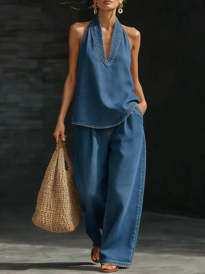 Marianne | Ensemble Long Fluide Col V