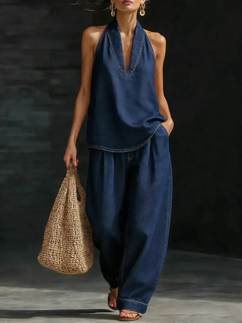 Marianne | Ensemble Long Fluide Col V