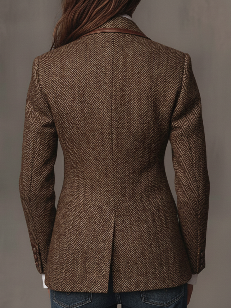 Dorothée | Blazer à Empiècement Chevron