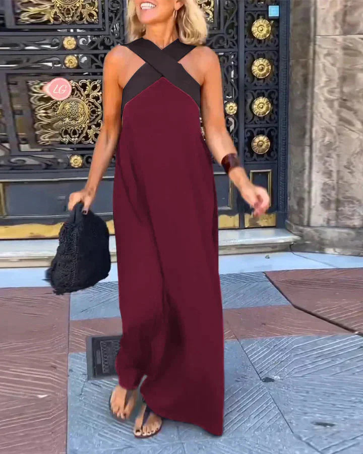 Calistée | Robe Longue Élégance Croisée