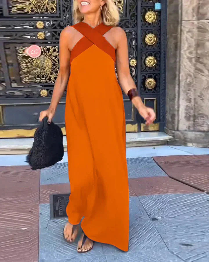 Calistée | Robe Longue Élégance Croisée