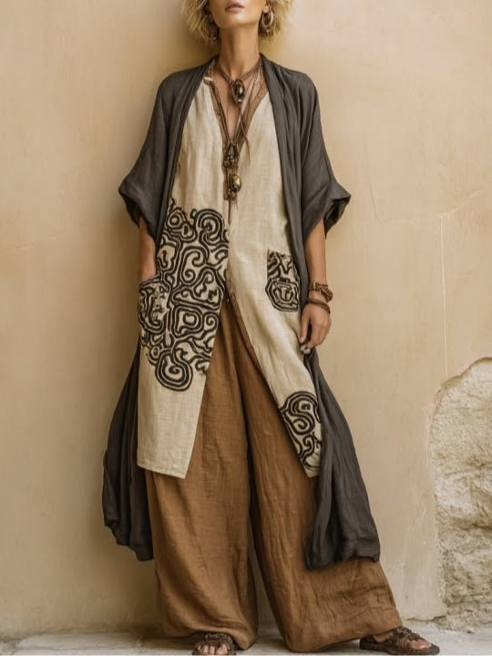 Sylvie | Ensemble Bohème Long Brodé