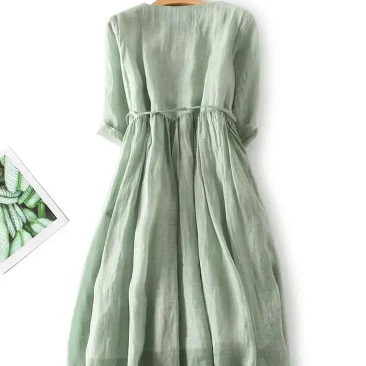 Auréline | Robe Bohème Naturelle