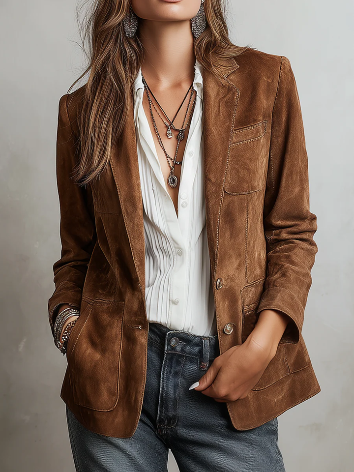 Mélanie | Blazer Marron Vintage