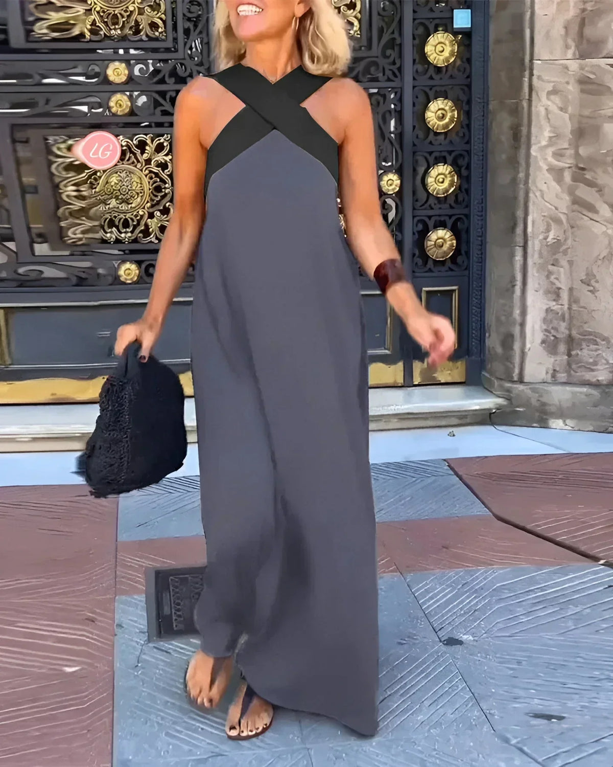 Calistée | Robe Longue Élégance Croisée