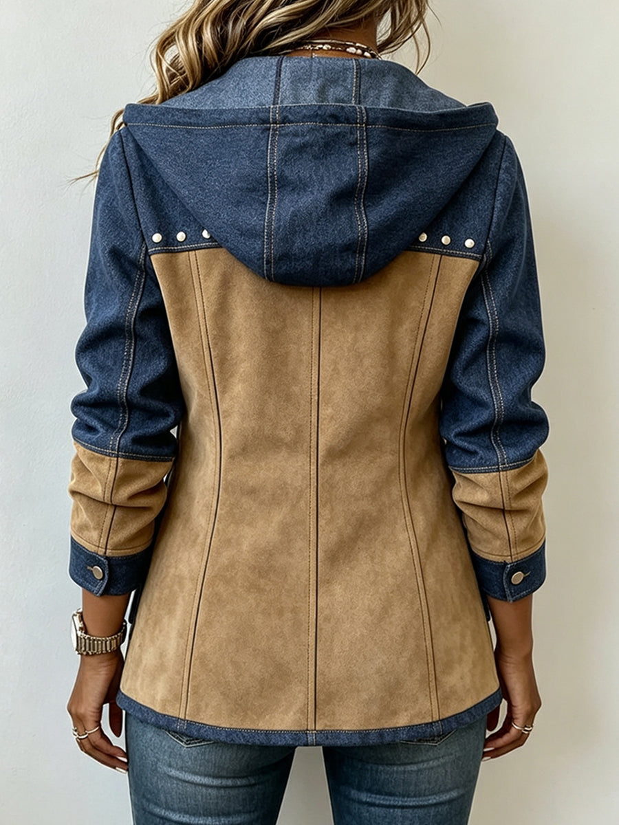 Veronica | Veste à Capuche Bi-Matière